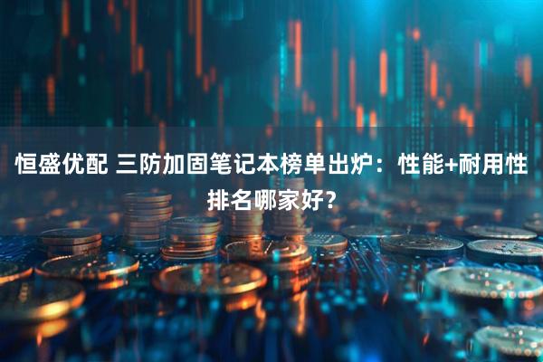 恒盛优配 三防加固笔记本榜单出炉：性能+耐用性排名哪家好？