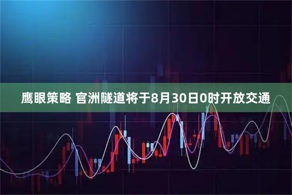 鹰眼策略 官洲隧道将于8月30日0时开放交通